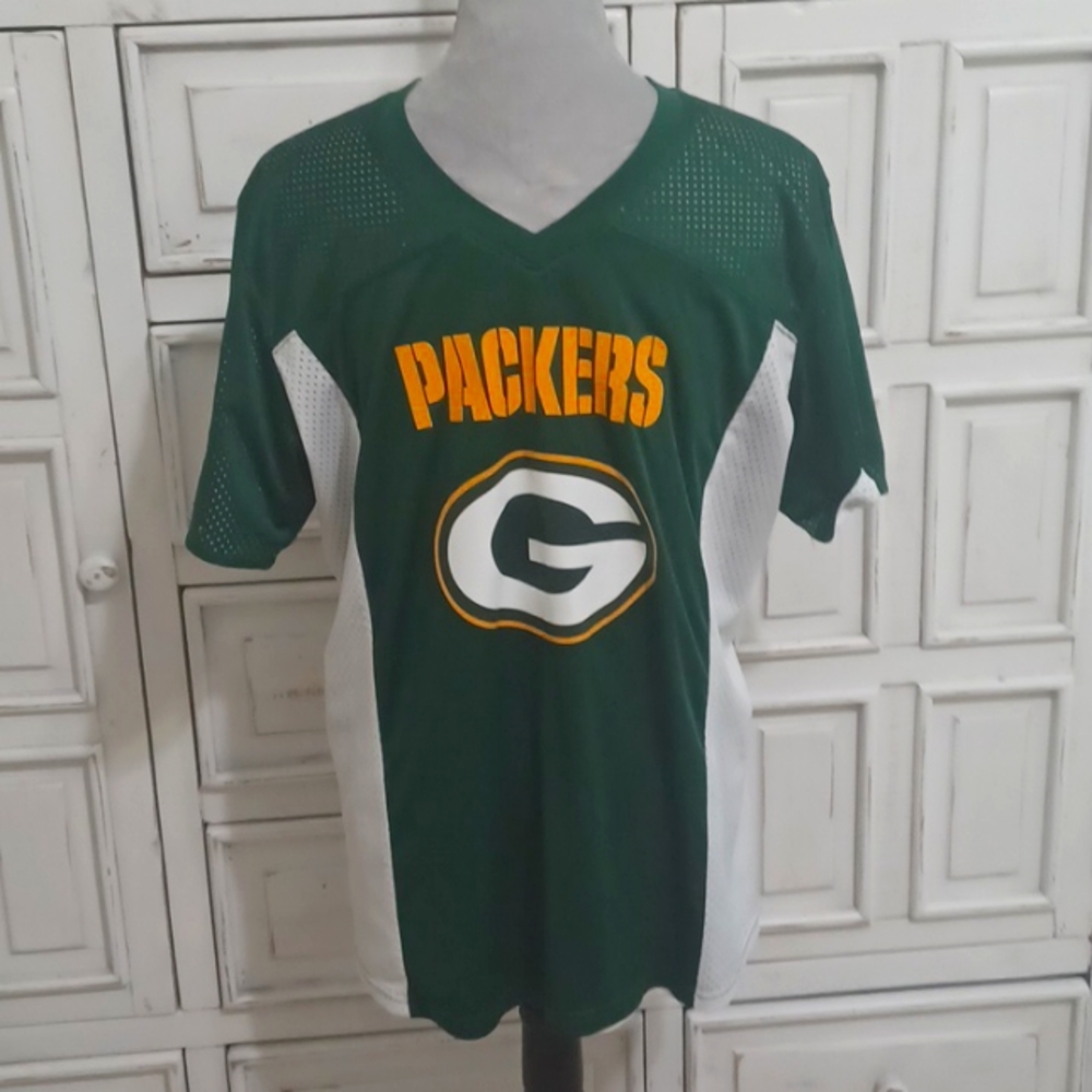 Unisex reversible Packers flag football jersey, see measurement of your sizing,